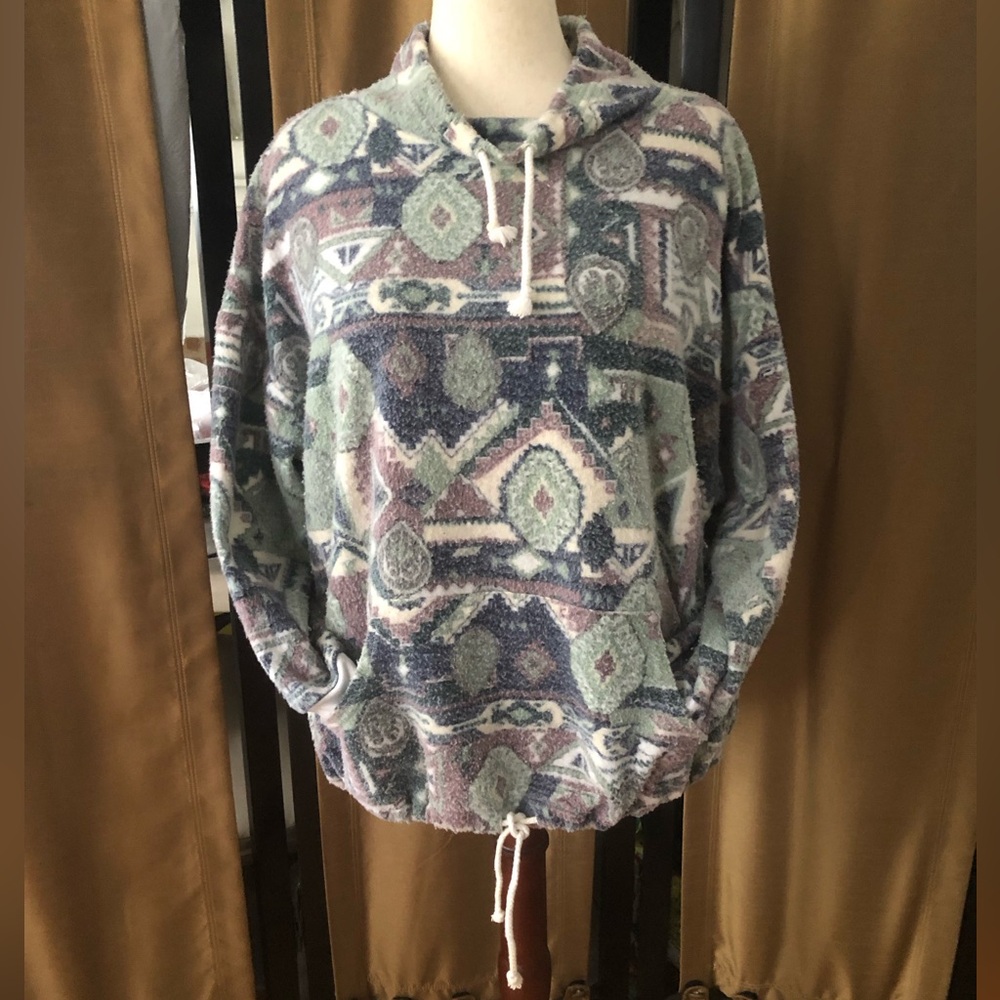 Spoiled Girls Multicolor Patterns w Drawstring  Turtleneck & Hem